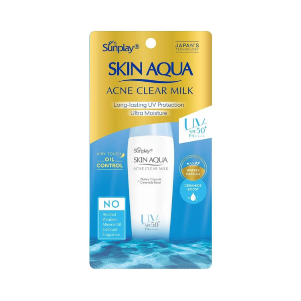 Sữa Chống Nắng Sunplay Skin Aqua Acne Clear Milk SPF50+ PA++++ 25g
