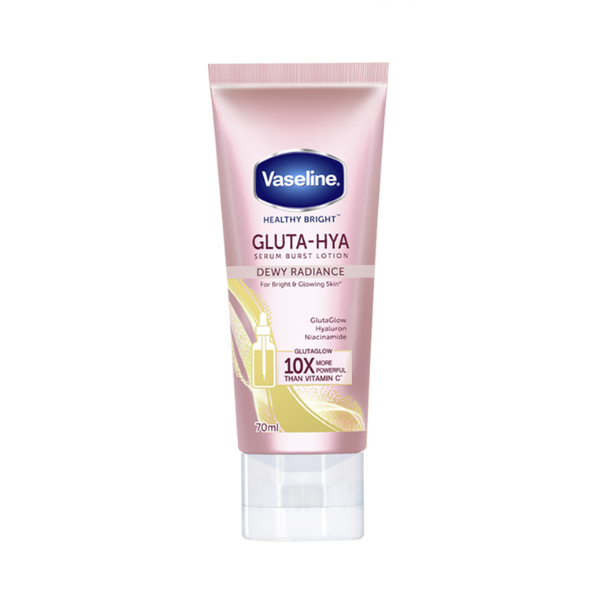 Dưỡng Thể Vaseline Healthy Bright Gluta-hya Serum Burst Lotion Dewy Radiance 70mL