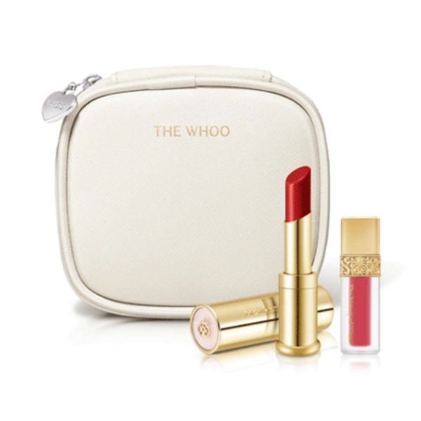 Bộ Son Dưỡng The history Of Whoo Gongjinhyang:Mi Glow Lip Balm Wine Red Special Set