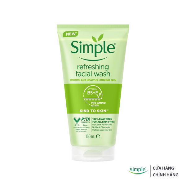 Gel Rửa Mặt Simple Kind To Skin Refreshing Facial Wash Gel