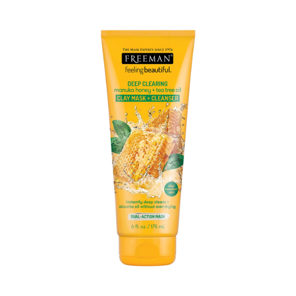 Mặt Nạ Đất Sét Freeman Deep Clearing Manuka Honey + Tea Tree Oil Clay Mask + Cleanser 175mL