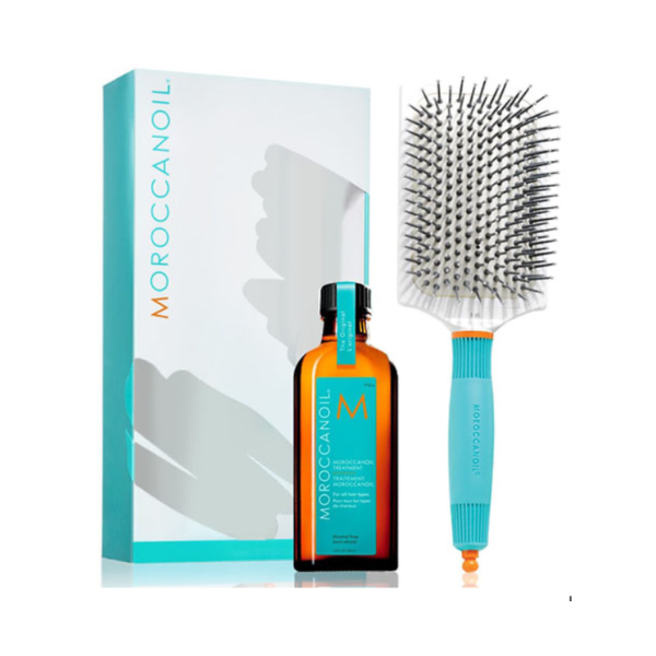 Set Dầu Dưỡng Tóc Moroccanoil Treatment 100mL + Lược Moroccanoil Mini Paddle Brush