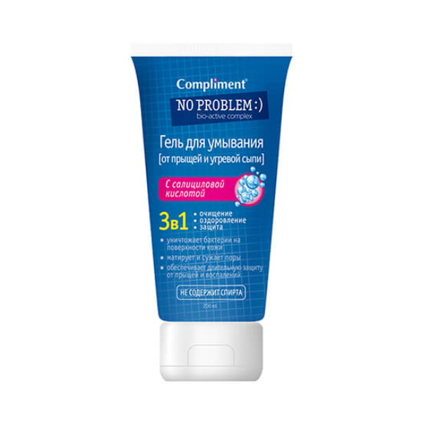 Gel Rửa Mặt Compliment No Problem Salicylic Acid 3in1 200ml