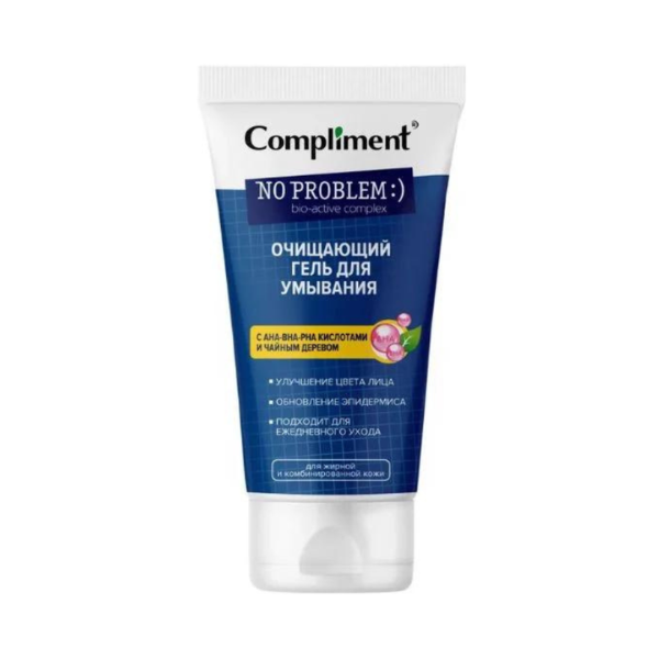 Gel Rửa Mặt Compliment No Problem  AHA-BHA-PHA Acids & Tea Tree 200ml