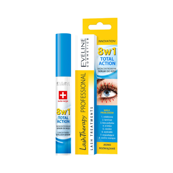 Huyết Thanh Dưỡng Mi Eveline Lash Therapy Professional 8in1 Total Action