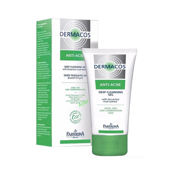 Gel Rửa Mặt Farmona Dermacos Anti-Acne Deep Cleansing Gel With Bioactive Mud Extract 150mL