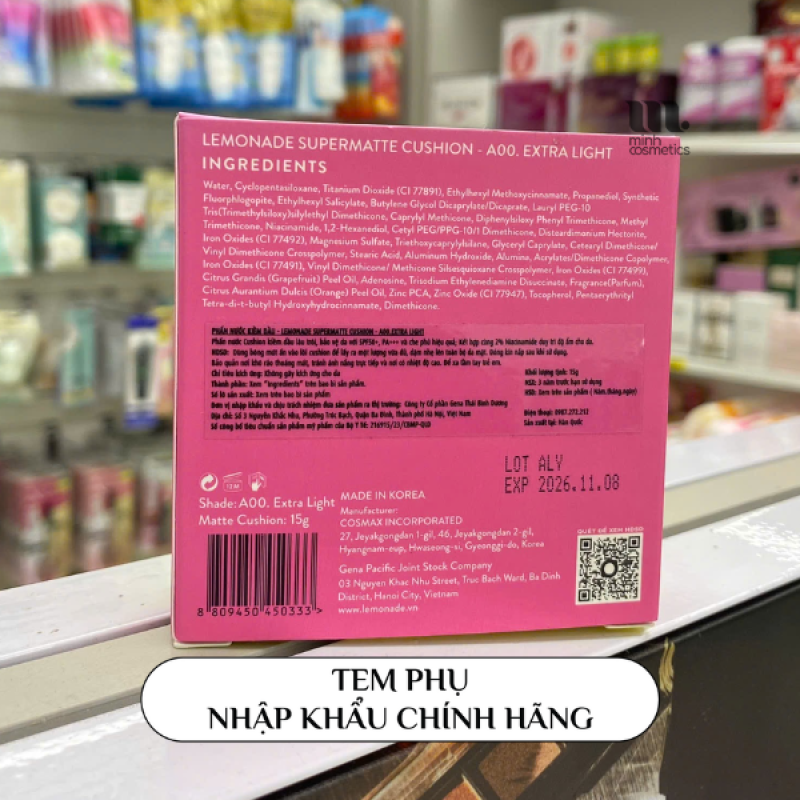 Tem phụ chính hãng