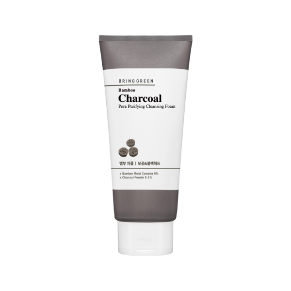 Sữa Rửa Mặt BRING GREEN Bamboo Charcoal Pore Purifying Cleansing Foam 200mL