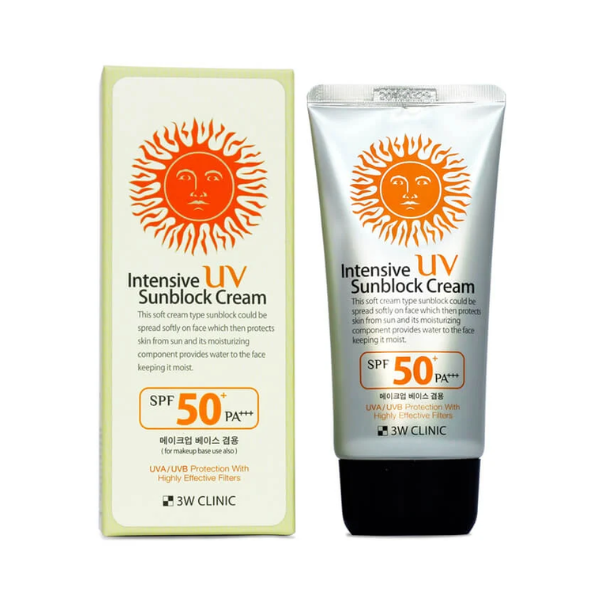 Kem Chống Nắng 3W Clinic Intensive UV Sunblock Cream SPF 50+ PA+++ 70mL