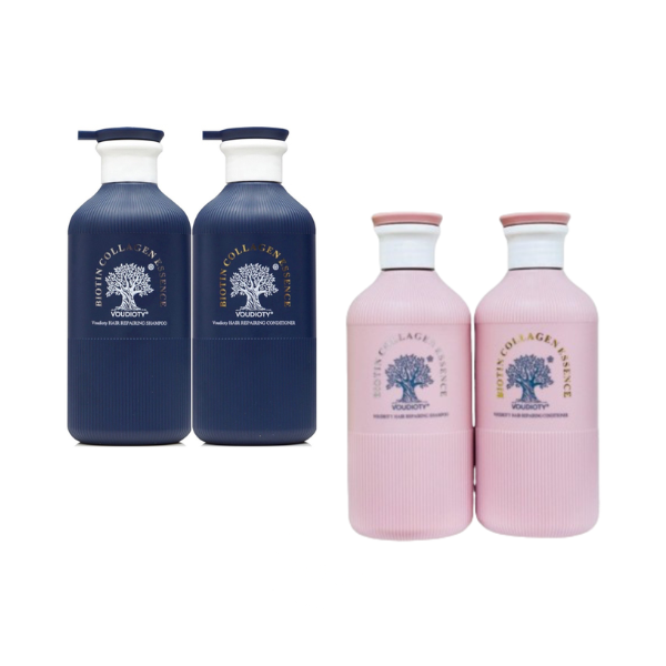 Bộ Gội Xả Biotin Collagen Essence Voudioty Hair Repairing 2x500mL