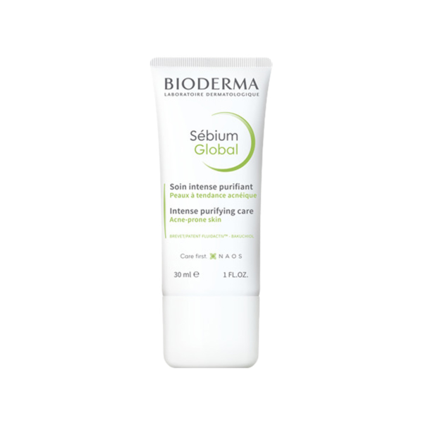 Kem Dưỡng Bioderma Sebium Global Intense Purifying Care Acne-Prone Skin - 30mL