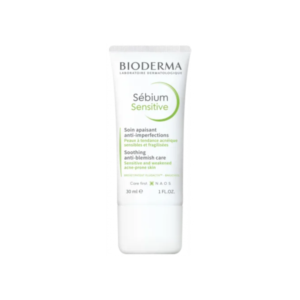 Kem Dưỡng Bioderma Sebium Sensitive Soothing Anti-Blemish Care - 30mL
