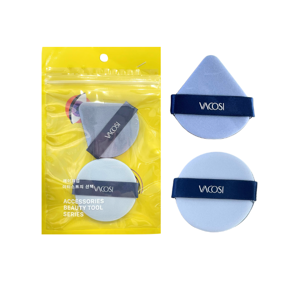 Set 2 Bông Phấn Cushion 2 Mặt Vacosi