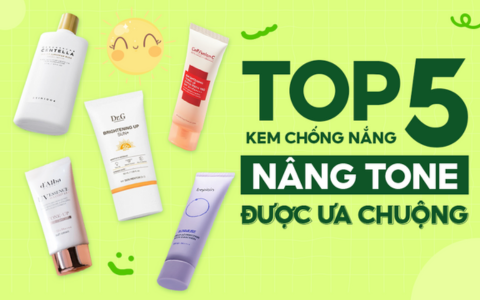Top 5 kem chống nắng nâng tone được ưa chuộng