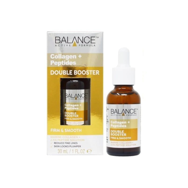 Tinh Chất Dưỡng Balance Active Formula Collagen + Peptides Double Booster 30mL