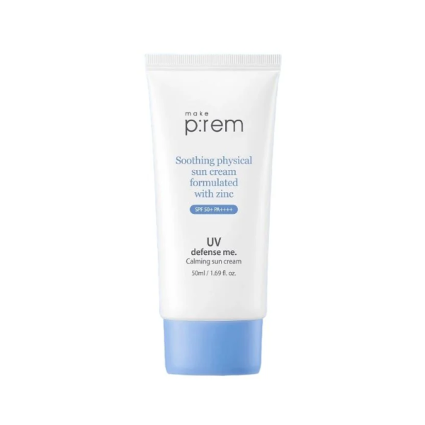 Kem Chống Nắng Make P:rem UV Defense Me Calming Sun Cream SPF50+ PA++++ - 50mL