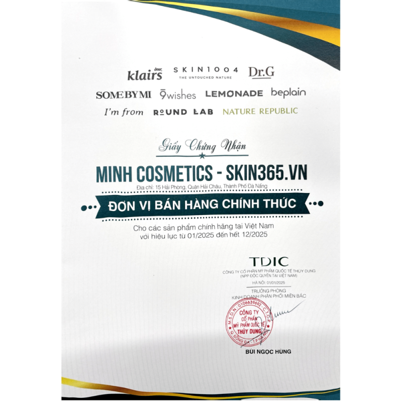 Chứng nhận chính hãng