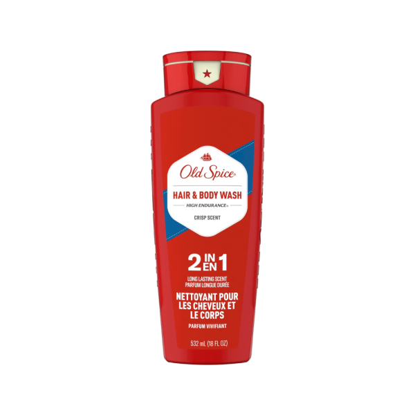 Sữa Tắm Và Dầu Gội Old Spice High Endurance Crisp Scent 2In1 - 532mL