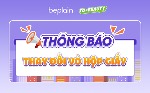 Thông báo: Beplain thay đổi vỏ hộp giấy đựng sản phẩm