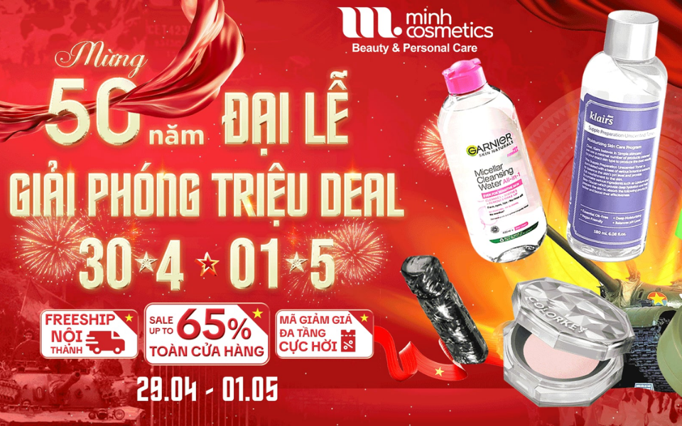 Mừng 50 năm Đại Lễ - Skin365 Sale Up To 65%