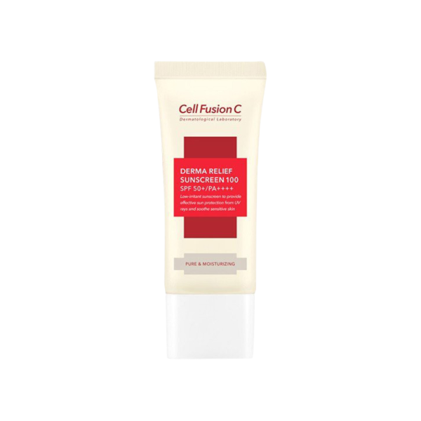 Kem Chống Nắng Cell Fusion C Derma Relief Sunscreen 100 SPF50+/PA++++ 50mL - Vàng