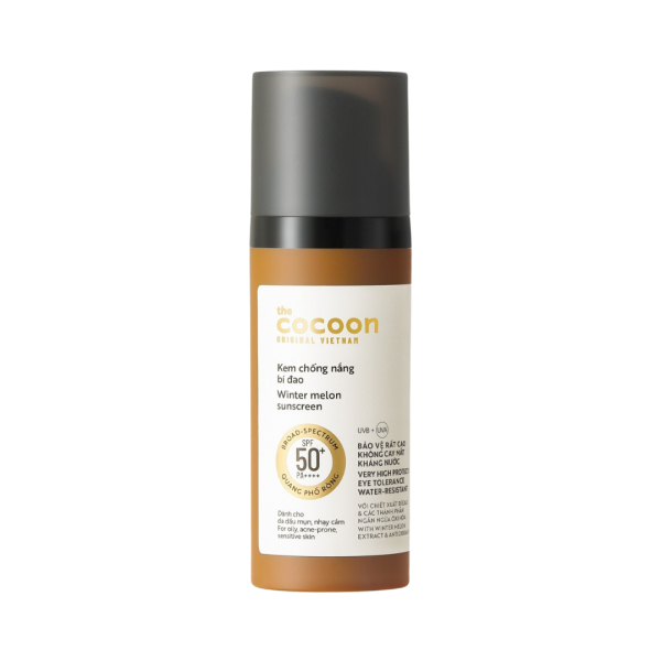 Kem Chống Nắng Bí Đao Cocoon Winter Melon Sunscreen SPF50+ PA++++ 50mL