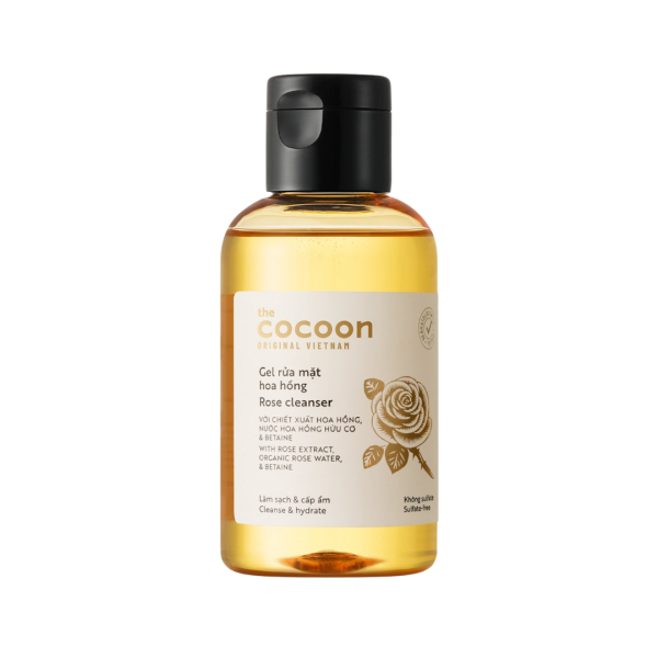 Gel Rửa Mặt Hoa Hồng Cocoon Rose Cleanser 140mL