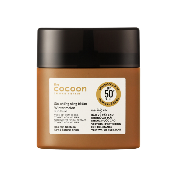 Sữa Chống Nắng Bí Đao Cocoon Winter Melon Sun Fluid SPF 50+ PA++++, UVA – PF 62.6 - 50mL