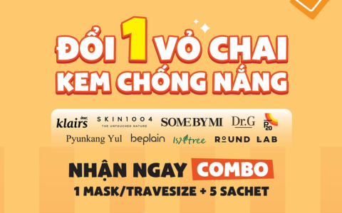 Đổi vỏ chai kem chống nắng lấy món quà xinh - Skin365 cùng bạn lan tỏa lối sống bền vững