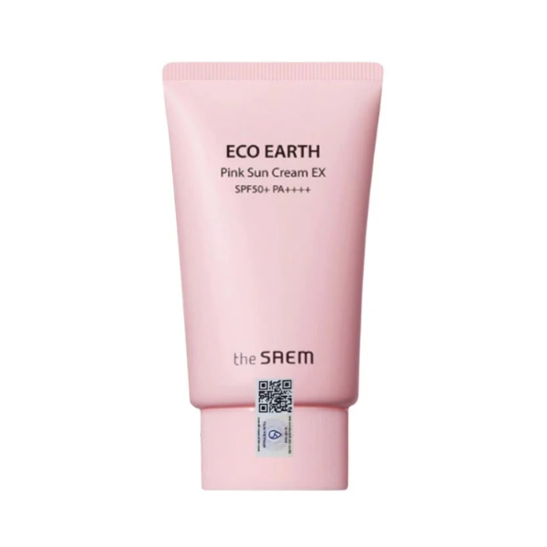 Kem Chống Nắng The Saem Eco Earth Pink Sun Cream EX SPF50+ PA++++ - 50g