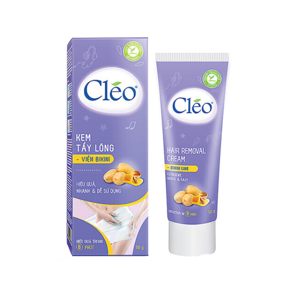 Kem Tẩy Lông Viền Bikini Cléo Hair Removal Cream Bikini Line 50g