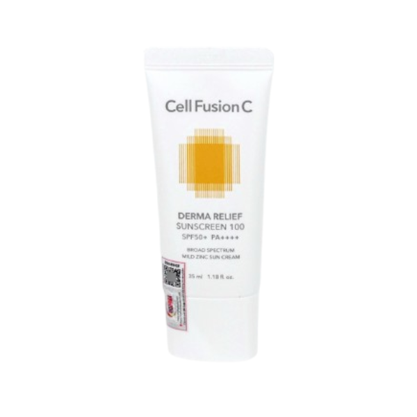 Kem Chống Nắng Cell Fusion C Derma Relief Sunscreen 100 SPF50+ PA++++ 35mL - Tách Set