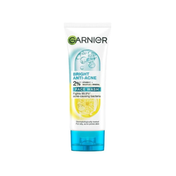 Sữa Rửa Mặt Garnier Bright Anti-Acne Face Wash 50mL