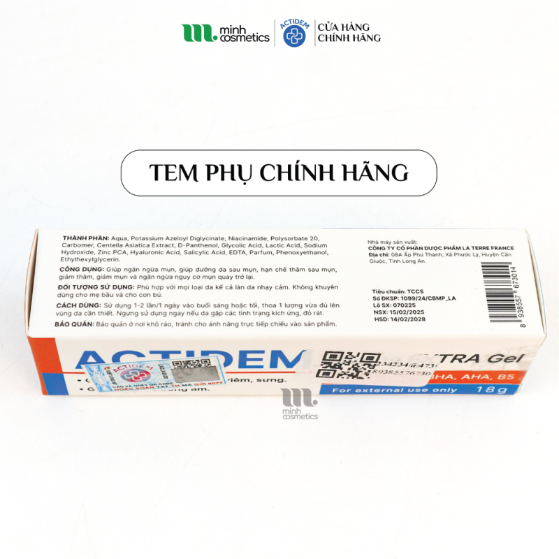 Tem phụ chính hãng