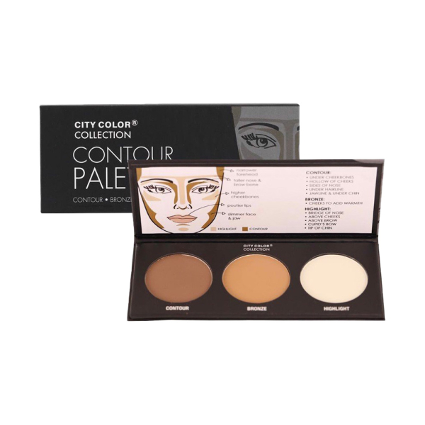 Phấn Tạo Khối 3 ô CITY COLOR CONTOUR EFFECT PALETTE