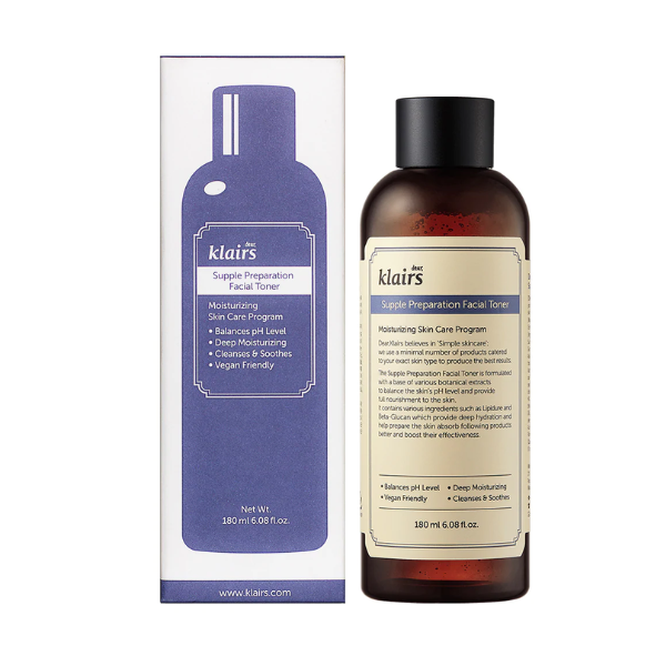 Nước Hoa Hồng Klairs Supple Preparation Facial Toner 180ml