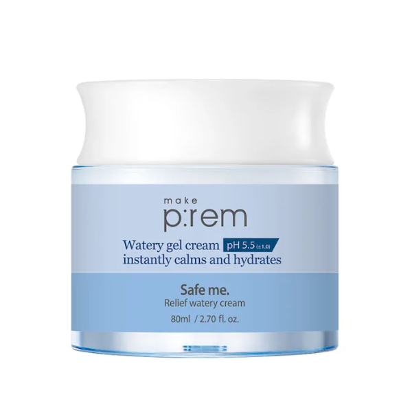 Kem Dưỡng MAKE P:REM Safe Me Relief Watery Cream 80mL