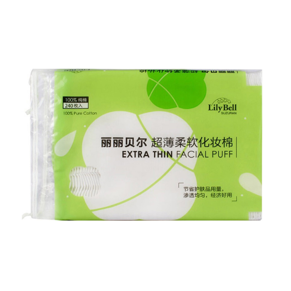 Bông Tẩy Trang Lily Bell Extra Thin Facial Puff 240 Miếng