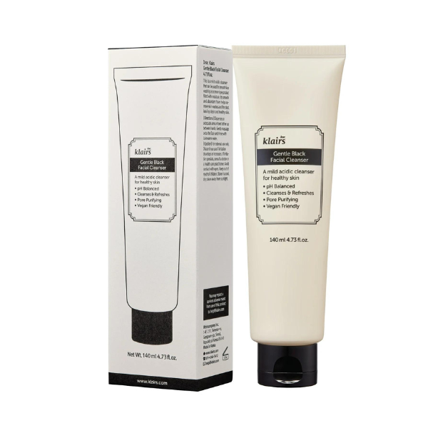 Sữa Rửa Mặt Klairs Gentle Black Facial Cleanser 140mL