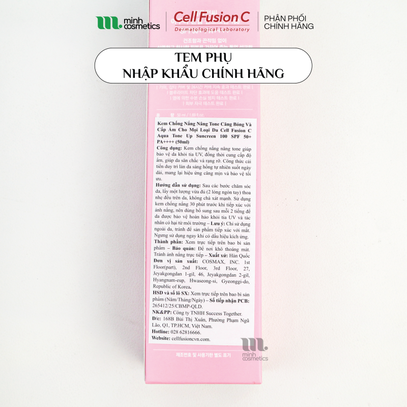 Tem phụ chính hãng