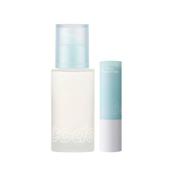 Set Kem Lót Code Glokolor Fix-on Primer 30mL + Primer In Stick Mini 4g