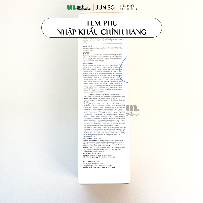 Tem phụ chính hãng