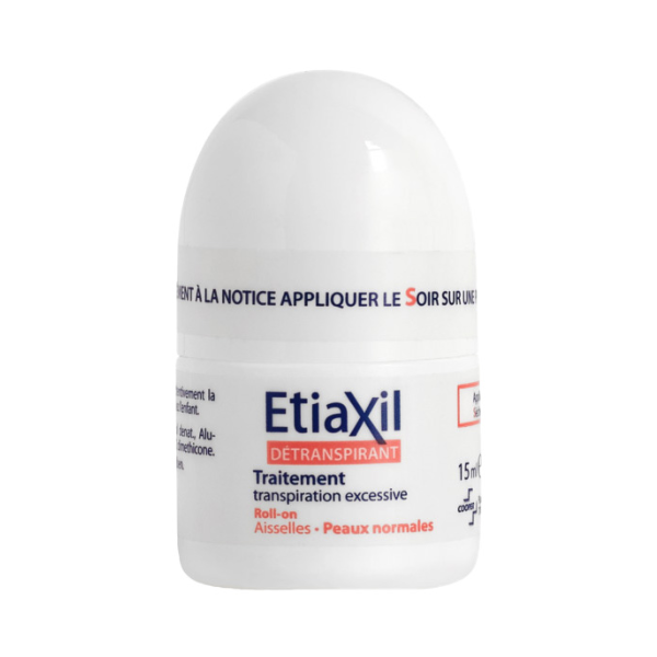 Lăn Khử Mùi EtiaXil Detranspirant Traitement Roll-On Peaux Normales 15mL