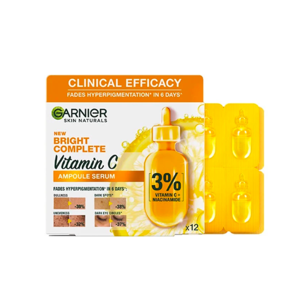Tinh Chất Garnier New Bright Complete Vitamin C Ampoule Serum 12 x 1.5mL
