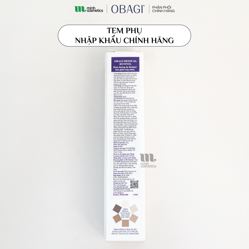 Tem phụ chính hãng