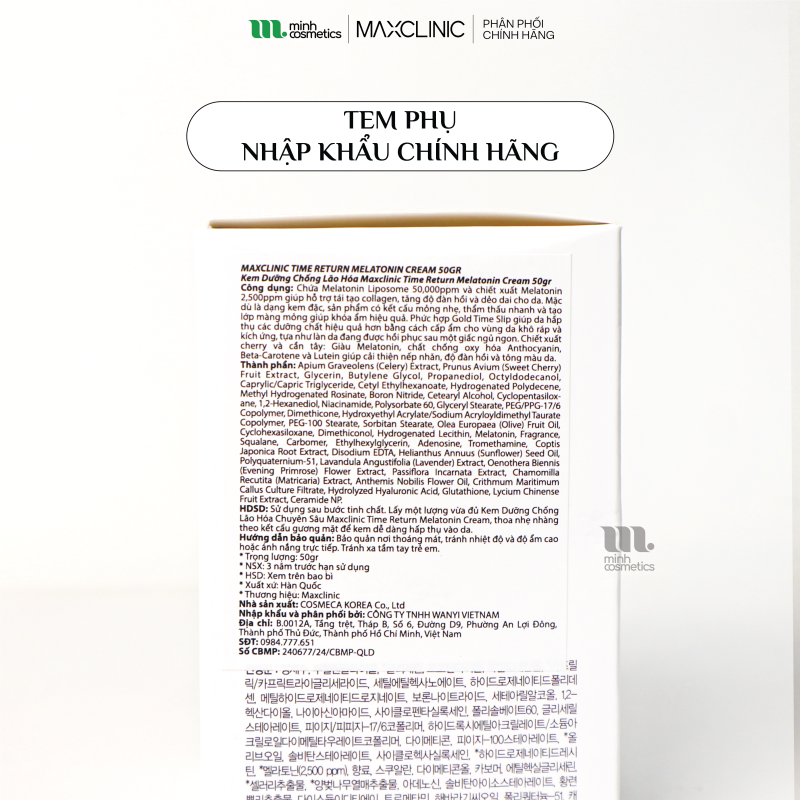Tem phụ chính hãng