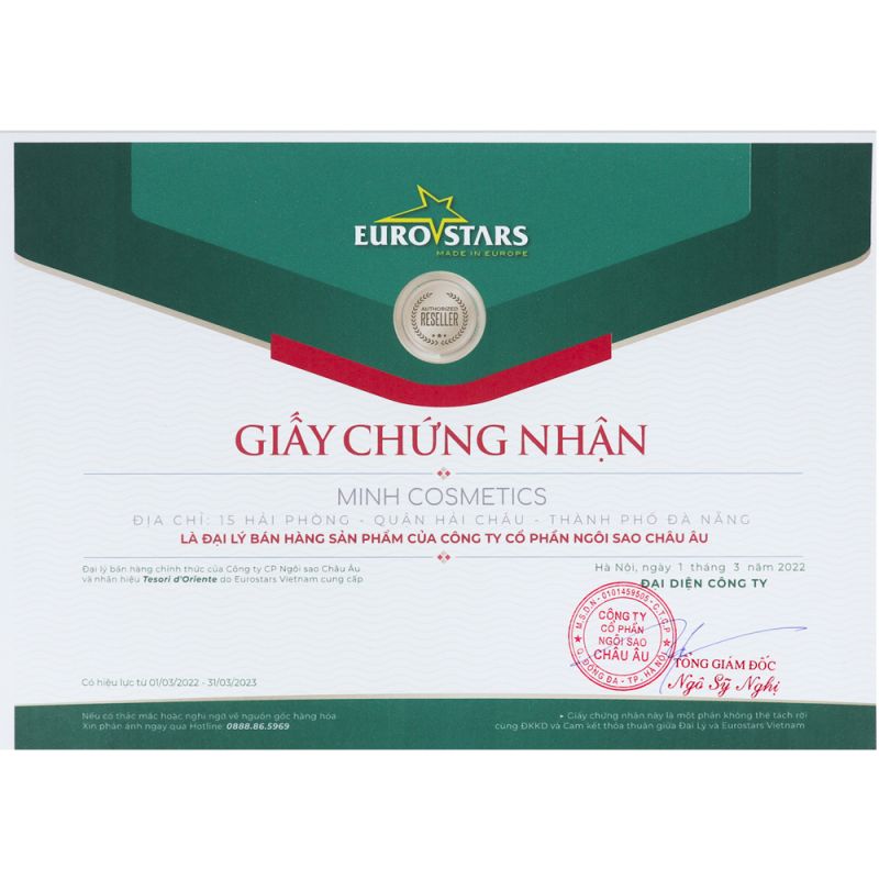 Authenticity certificate