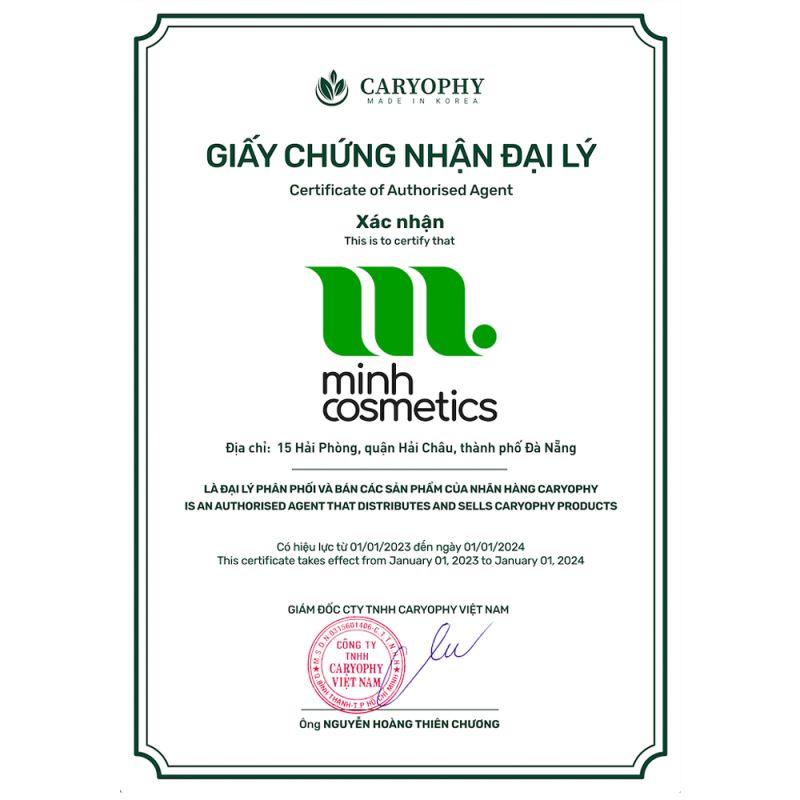 Chứng nhận chính hãng