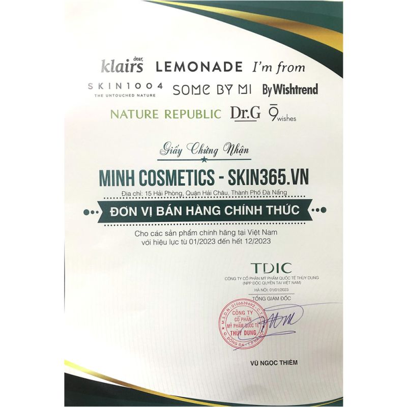 Authenticity certificate