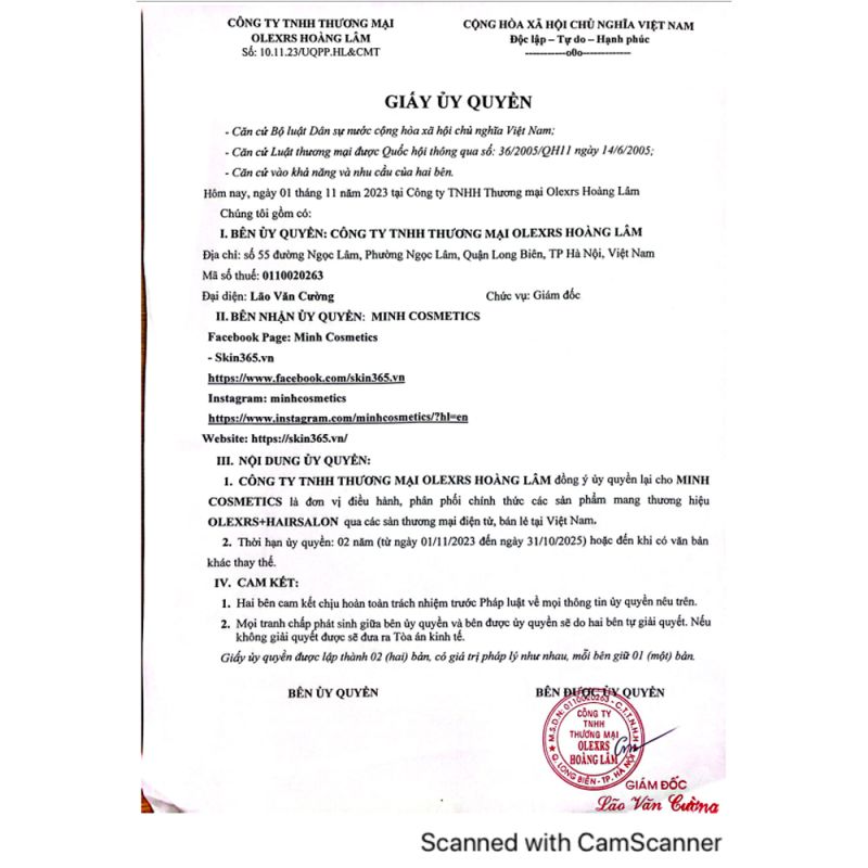 Chứng nhận chính hãng
